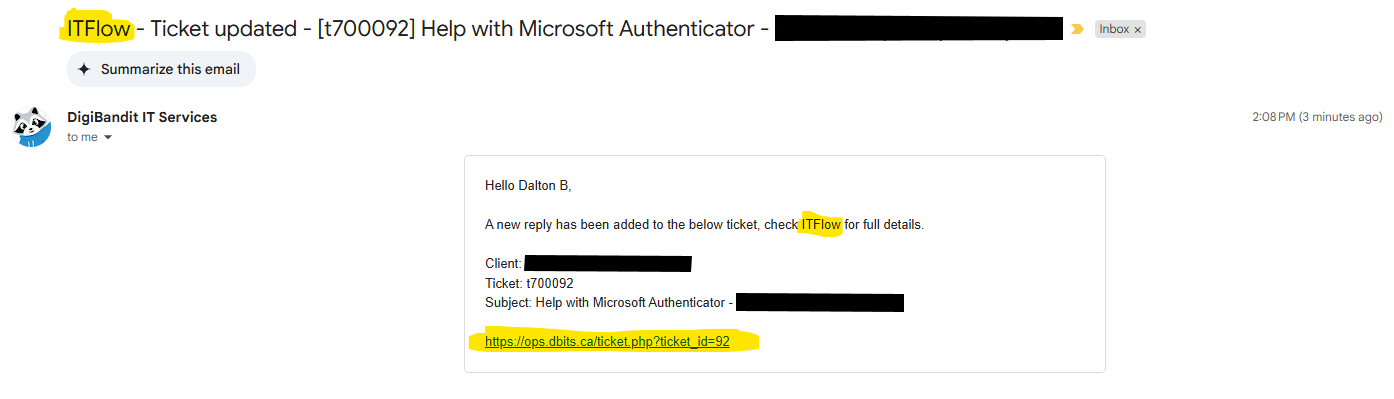 {tech email screenshot}