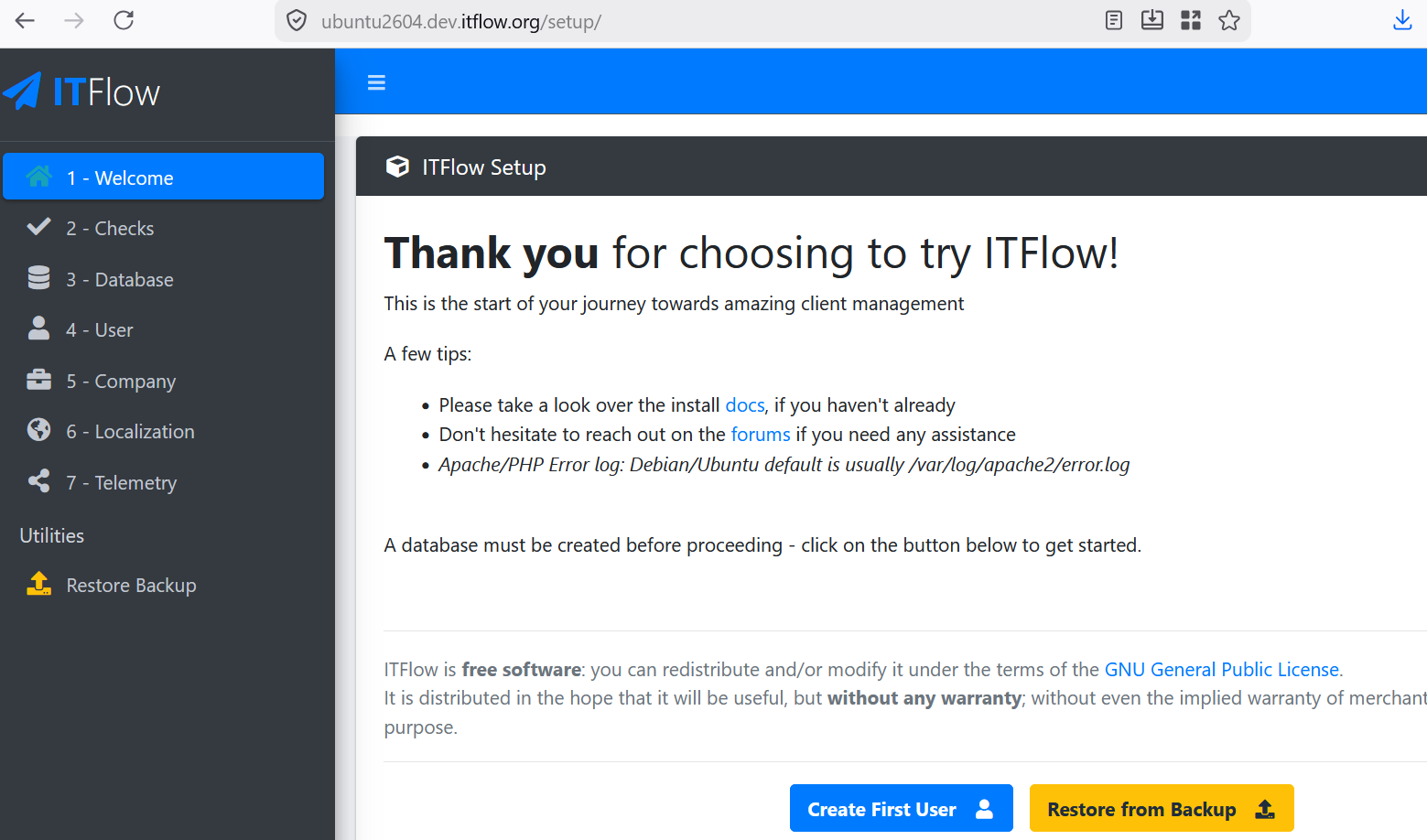 DO NOT update your server to Ubuntu 26.04 LTS - ITFlow Forum